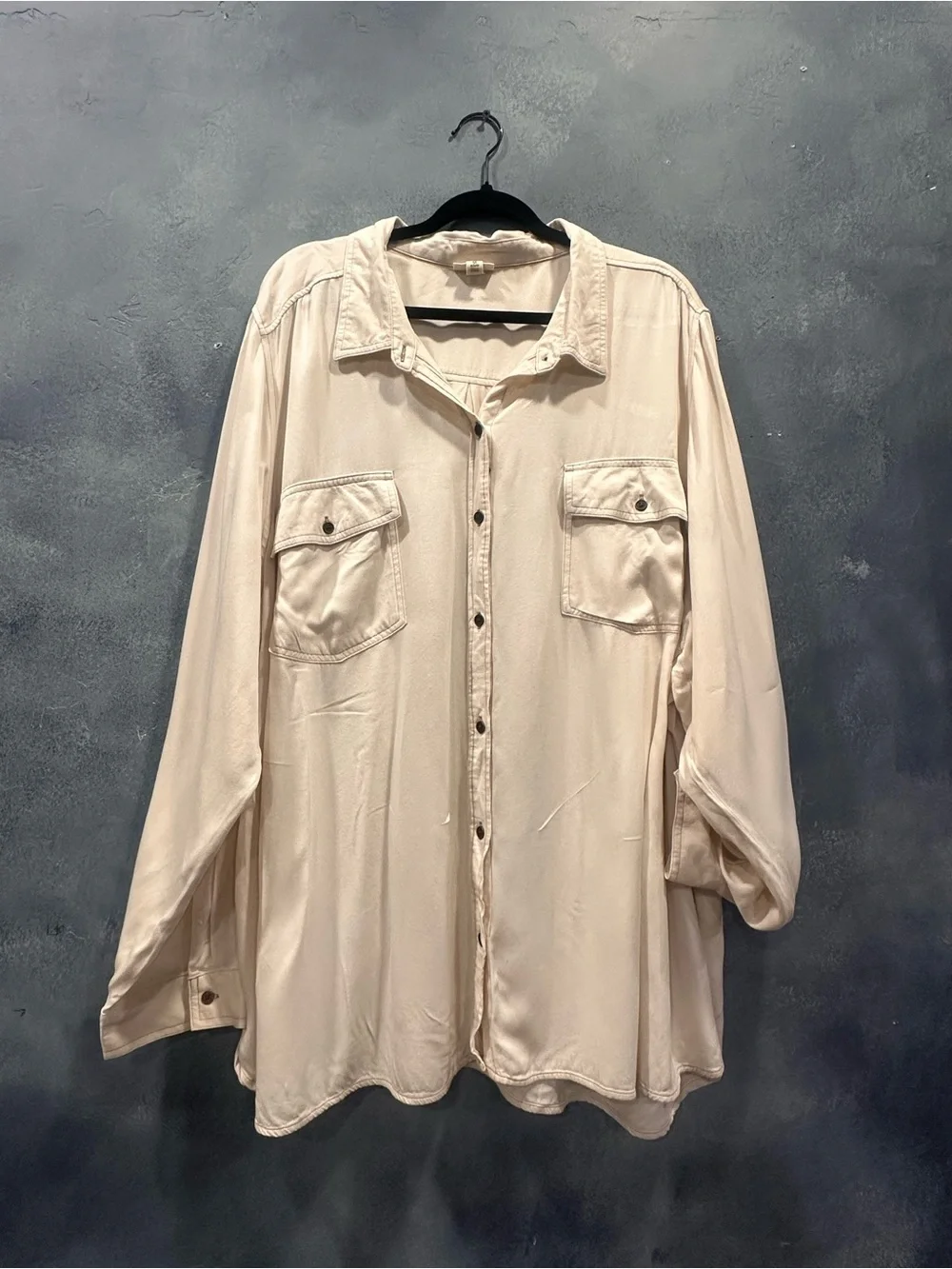 a.n.a Women's Cream Button-Down Shirt